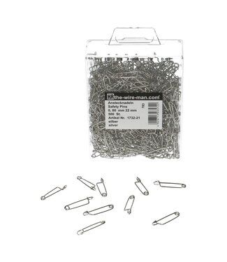 4A Corsagespeldjes | Kleur: Zilverkleurig | Per 500 speldjes