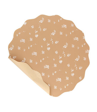 4A Round Foil Sheet “Romantic” | Colour: Brown | Diameter 50 centimetres | Per 100 sheets