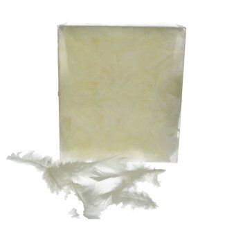4A Kalkoen Veren | Kleur: Crèmekleurig | Gewicht 45 gram | Per zakje veren