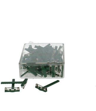 4A Corsage Gala Clips | Colour: Green | Per 50 clips