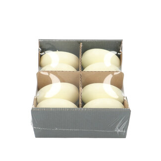 4A Rustic Pillar Candle | Colour: Ivory | Diameter 8 centimetres | Pack of 8 candles