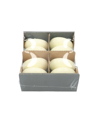 4A Rustic Pillar Candle | Colour: Ivory | Diameter 8 centimetres | Pack of 8 candles
