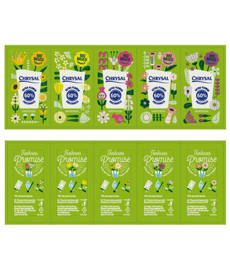 4A Verzorging Chrysal Universeel PP | 1 zakje voor 1 liter | Per 500 zakjes