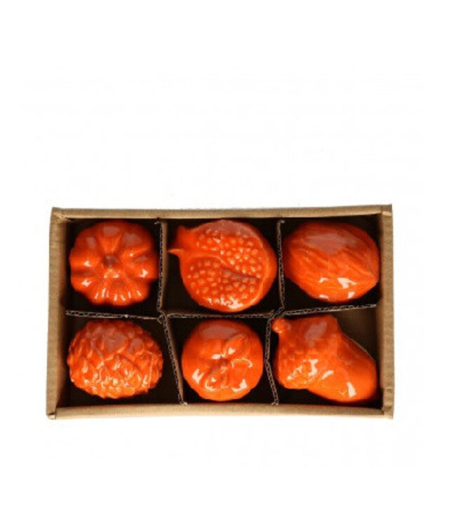 Decorative Fruit | Colour: Orange | Height 5.5 centimetres | Per 6 pieces