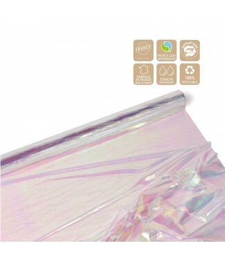 4A Film en rouleau “Irisdescent” | Couleur : Couleurs Mixtes | Largeur 100 centimètres | Longueur 10 mètres | Par rouleau