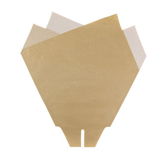 4A Hoezen Magnolia | Kleur: Bruin | Lengte 44 centimeter | Breedte 44 centimeter | Per 50 hoezen