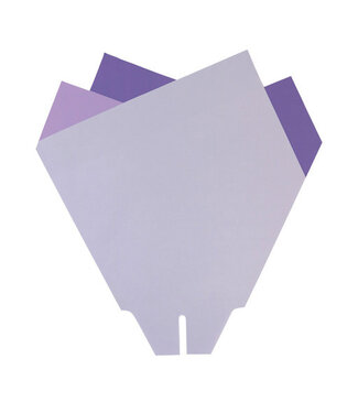 4A Magnolienhüllen | Farbe: Lavendel | Länge 44 Zentimeter | Breite 44 Zentimeter | Pro 50 Hüllen