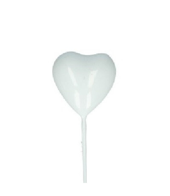 Heart Stake | Colour: Natural White | Length ±20 centimetres | Diameter 3 centimetres | Per 48 stakes