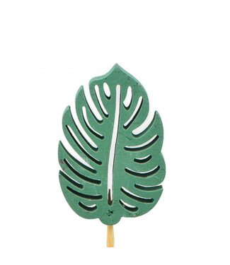 4A Leaf Stake | Colour: Green | Stake length ± 20 centimetres | Leaf width 4 centimetres | Leaf length 6 centimetres | Per 12 stakes