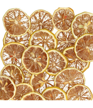 4A Tranches de citron séchées | Couleur : Jaune | Poids 50 grammes | Par 5 sachets