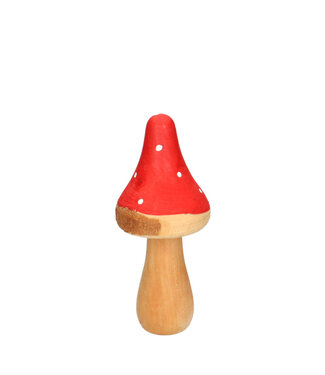 4A Pilzdekoration „Pixie“ | Farbe: Rot | Durchmesser 7,5 Zentimeter | Höhe 15,5 Zentimeter | Pro 6 Pilze