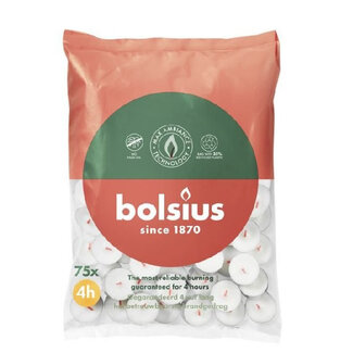 4A Bougie Chauffe-plat | Couleur : Blanc Naturel | Durée de combustion : 4 heures | Par 75 chauffe-plats