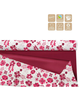 4A Folie op Rol “Rica” | Kleur: Bordeauxrood | Breedte 80 centimeter | Lengte 25 meter | Per rol