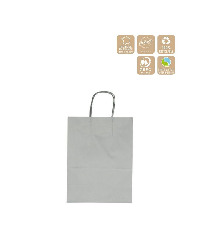 Papiertassen | Farbe: Silberfarben | Länge 18 Zentimeter | Breite 8 Zentimeter | Höhe 22 Zentimeter | Pro 50 Tassen