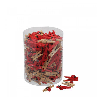 4A Decorative Beetle with Clip | Colour: Red | Length 25 millimetres | Per 180 clips