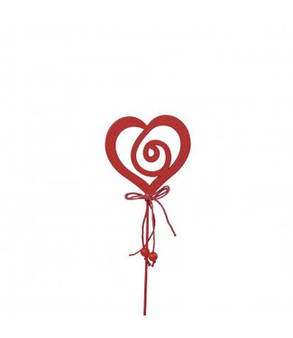 4A Heart Stake | Colour: Red | Length: ±20 centimetres | Diameter: 7 centimetres | Per 18 stakes