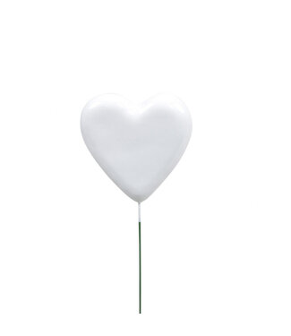 4A Heart Stake | Colour: Natural White | Length ±20 centimetres | Diameter 6.5 centimetres | Per 24 stakes