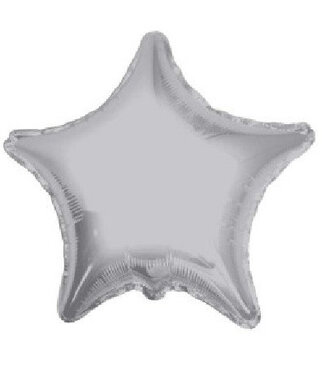 4A Party! Balloon Star | Colour: Silver | Diameter 45 centimetres | Per 10 balloons