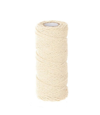 4A Natural White Cotton Thread Rope | Diameter 2 millimetres | Length 50 metres | Per piece