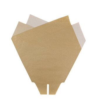 4A Magnolienhüllen | Farbe: Braun | Länge 33 Zentimeter | Breite 33 Zentimeter | Pro 50 Hüllen