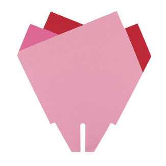 4A Hoezen Magnolia | Kleur: Roze | Lengte 33 centimeter | Breedte 33 centimeter | Per 50 hoezen