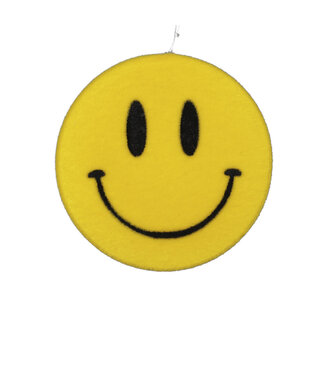 4A Anhänger Smiley | Farbe: Gelb | Durchmesser 16 Zentimeter | Pro Stück