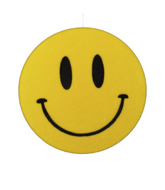 4A Hanger Smiley | Kleur: Geel | Diameter 25 centimeter | Per stuk