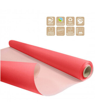 4A Two-sided Kraft Paper on roll “Duo” | Colour: Dark Pink | Width 80 centimetres | Length 40 metres | Per roll