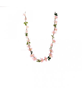 4A Guirlande de Pommes Fleur Artificielle | Couleur : Rose clair | Longueur ± 150 centimètres | Par guirlande