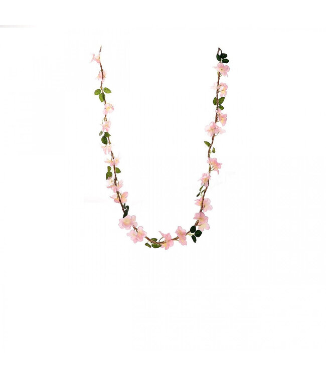 Guirlande de Pommes Fleur Artificielle | Couleur : Rose clair | Longueur ± 150 centimètres | Par guirlande