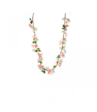 4A Camuna Blossom Ziergirlande Kunstblume | Farbe: Hellrosa | Länge ± 150 Zentimeter | Pro Ziergirlande