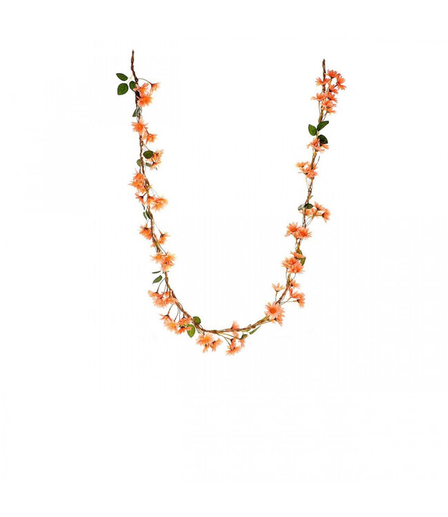 Daisy Garland Artificial Flower | Colour: Orange | Length ± 150 centimetres | Per garland