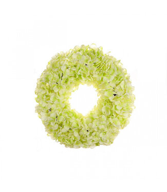 4A Silk Hydrangea Wreath | Colour: Light Green | Diameter 30 centimetres | Per wreath