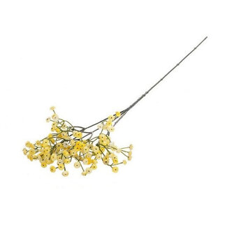 4A Gypsophile Fleur Artificielle | Couleur : Jaune | Fleurs artificielles Gypsophila | Longueur ± 68 centimètres | Par 6 fleurs artificielles