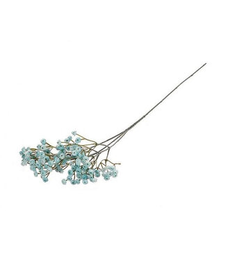 4A Schleierkraut Kunstblume | Farbe: Hellblau | Gypsophila Kunstblumen | Länge ± 68 Zentimeter | Pro 6 Kunstblumen