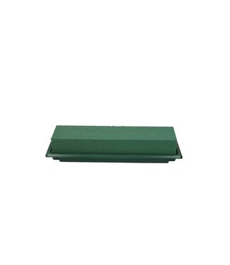 4A Green Oasis Table Deco Medi | Width 25 centimetres | Length 9 centimetres | Height 6 centimetres | Per 8 pieces