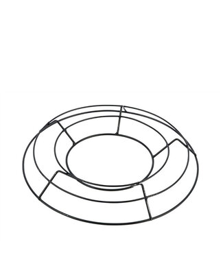 4A Blumenbinderei Eisenring Basis | Farbe: Schwarz | Durchmesser 35 Zentimeter | Pro 5 Ringe