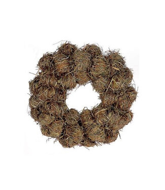 4A Hooiballen Krans | Kleur: Bruin | Diameter 30 centimeter | Per krans