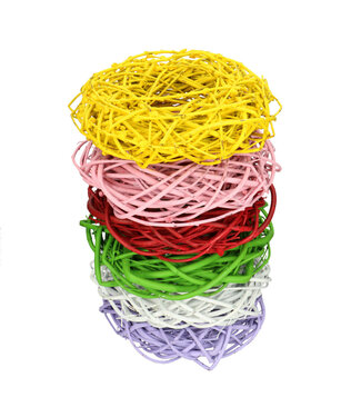 4A Kornelkirschenkranz | Farbe: Gemischte Farben | Cornus-Zweigenkranz | Durchmesser 30 Zentimeter | Pro 6 Kränze