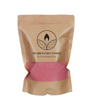 4A Pearlsand Mother of Pearl Candle Wax + 4 wicks | Colour: Pink | Per 400 grams