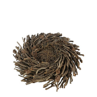 4A Zweig Blumentopf Pflanzenkorb Flechtwerk Curly Twig | Farbe: Braun | Durchmesser 33 Zentimeter | Pro Blumentopf