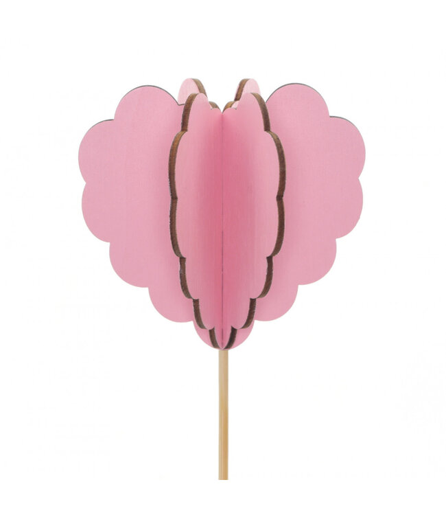 Heart Lola Stick | Colour: Pink | Length ±50 centimetres | Diameter 8 centimetres | Per 25 sticks
