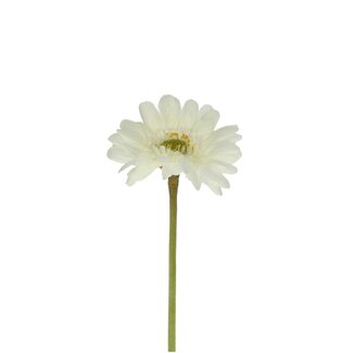 4A Gerbera Kunstbloem | Kleur: Naturelle Wit | Lengte ± 55 centimeter | Per 12 kunstbloemen