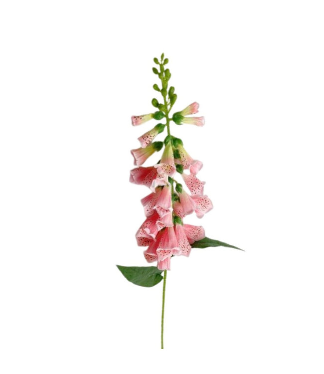 Fingerhut Kunstblume | Farbe: Rosa | Digitalis Purpurea Kunstblumen | Länge ± 78 Zentimeter | Pro 6 Kunstblumen