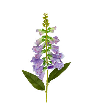 4A Foxglove Artificial Flower | Colour: Lilac | Digitalis Purpurea artificial flowers | Length ± 78 centimetres | Per 6 artificial flowers