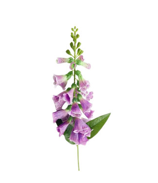 4A Fingerhut Kunstblume | Farbe: Lila | Digitalis Purpurea Kunstblumen | Länge ± 78 Zentimeter | Pro 6 Kunstblumen