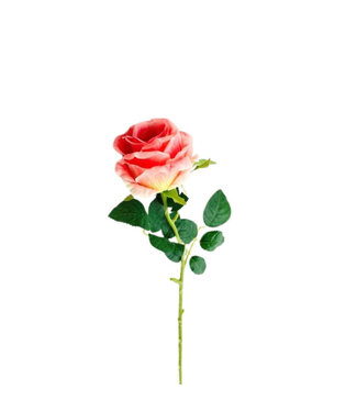 4A Rose artificielle | Couleur : Rose foncé | Roses artificielles | Longueur ± 65 centimètres | Par 6 roses artificielles