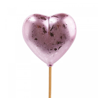 4A Hart Bijsteker “Festive” | Kleur: Roze | Lengte ±50 centimeter | Diameter 6.5 centimeter | Per 25 bijstekers