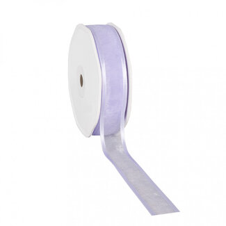4A Lilac Organza Satin Ribbon | Width 25 millimetres | Length 25 metres | Per piece