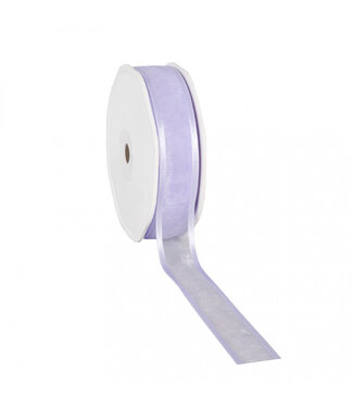 4A Lila Organza Satinband | Breite 25 Millimeter | Länge 25 Meter | Pro Stück